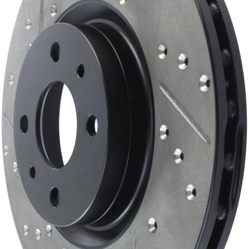 StopTech Slotted & Drilled Sport Brake Rotor-Brake Rotors - Slot & Drilled-Stoptech-STO127.04004R-SMINKpower Performance Parts