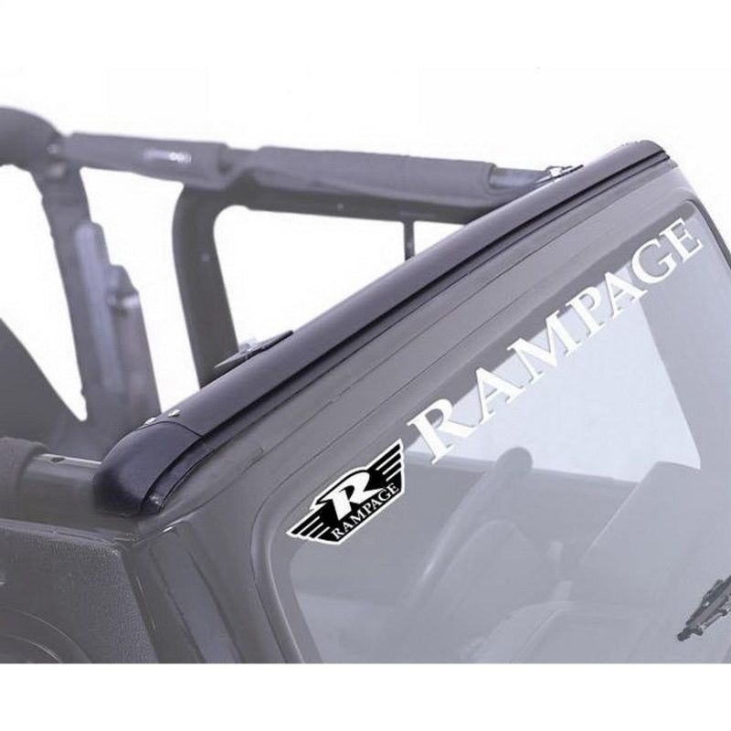 Rampage 1997-2006 Jeep Wrangler(TJ) Windshield Channel - Black-Soft Tops-Rampage-RAM901004-SMINKpower Performance Parts