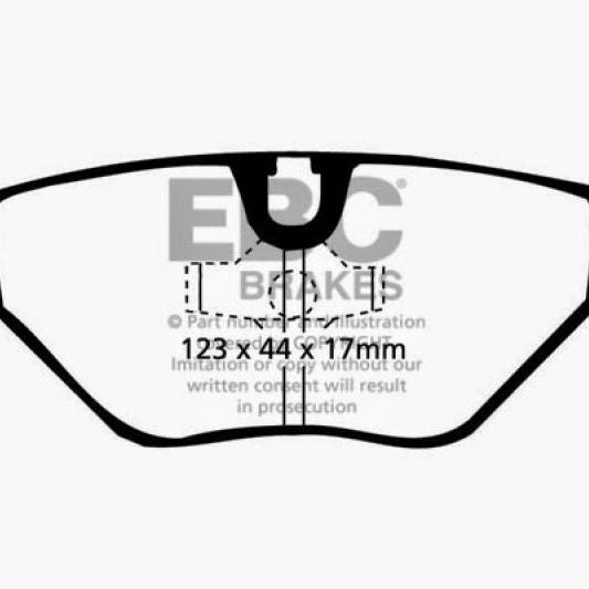 EBC 87-91 BMW M3 2.3 (E30) Yellowstuff Rear Brake Pads-Brake Pads - Performance-EBC-EBCDP4690R-SMINKpower Performance Parts