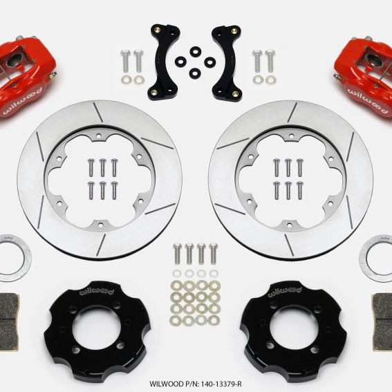 Wilwood Forged Dynalite Front Hat Kit 11.00in GT Rotor Red 95-05 Miata - SMINKpower Performance Parts WIL140-13379-R Wilwood