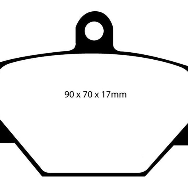 EBC 08+ Smart Fortwo 1.0 Redstuff Front Brake Pads-Brake Pads - Performance-EBC-EBCDP31287C-SMINKpower Performance Parts