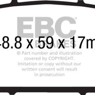 EBC 12+ Acura RDX 3.5 Greenstuff Front Brake Pads-Brake Pads - Performance-EBC-EBCDP21896-SMINKpower Performance Parts