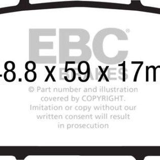 EBC 12+ Acura RDX 3.5 Yellowstuff Front Brake Pads-Brake Pads - Performance-EBC-EBCDP41896R-SMINKpower Performance Parts