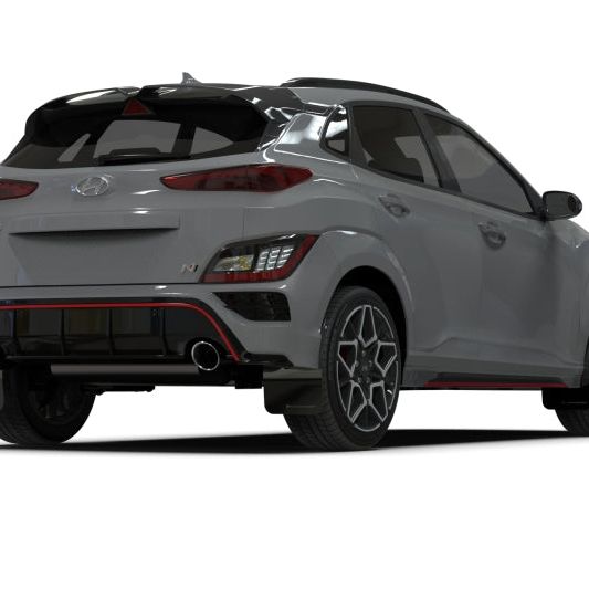 Rally Armor 2022 Hyundai Kona N Black UR Mud Flap w/ Grey Logo - SMINKpower Performance Parts RALMF83-UR-BLK-GRY Rally Armor