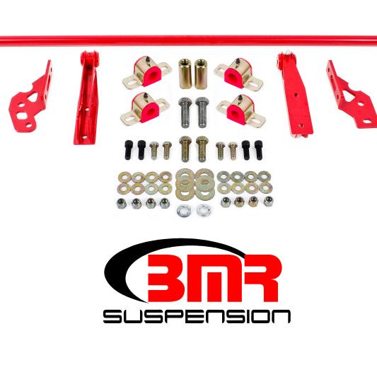 BMR 11-14 S197 Mustang Rear Hollow 25mm Adj. Sway Bar Kit w/ Bushings - Red-Sway Bars-BMR Suspension-BMRSB042R-SMINKpower Performance Parts