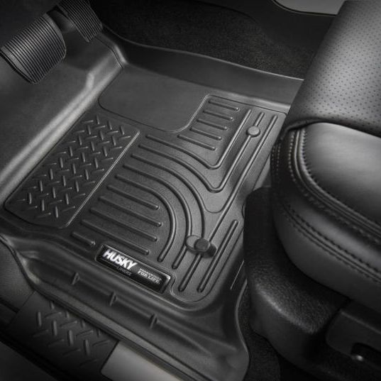 Husky Liners 2019 Toyota RAV4 Weatherbeater Black Front & 2nd Seat Floor Liners-Floor Mats - Rubber-Husky Liners-HSL95501-SMINKpower Performance Parts