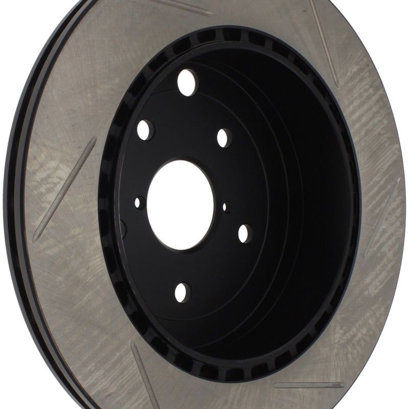 StopTech Power Slot 08-10 Subaru Impreza STi Rear Right Slotted Rotor-Brake Rotors - Slotted-Stoptech-STO126.47030SR-SMINKpower Performance Parts