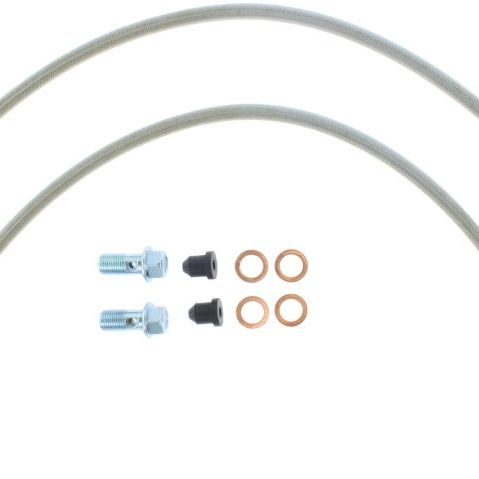 StopTech 14-17 Chevrolet Corvette Stainless Steel Front Brake Lines-Brake Line Kits-Stoptech-STO950.62020-SMINKpower Performance Parts