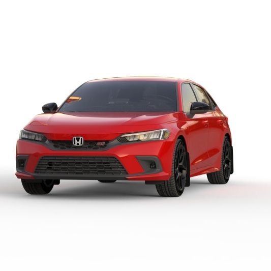 Rally Armor 2022 Honda Civic (Incl. Si/Sport/Touring) Red UR Mud Flap w/ White Logo - SMINKpower Performance Parts RALMF90-UR-RD/WH Rally Armor