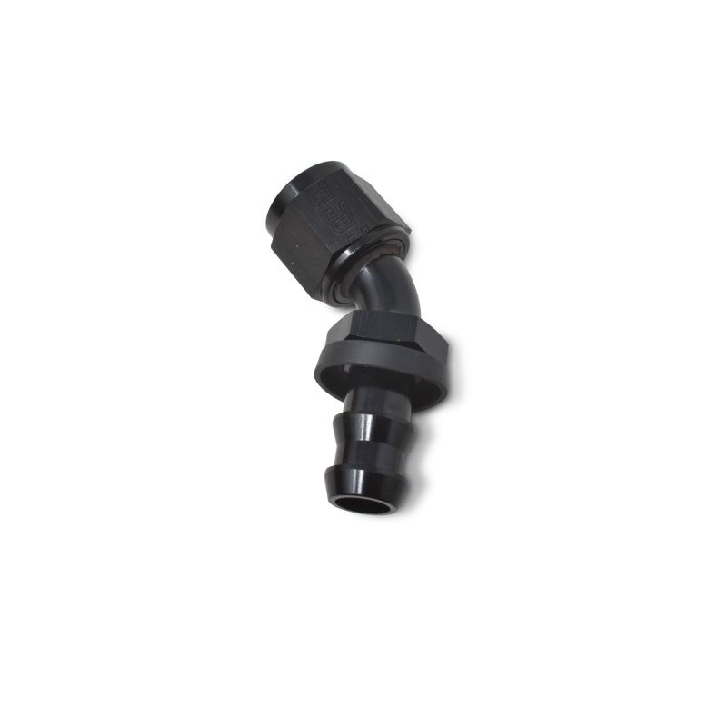Russell Performance -6 AN Twist-Lok 45 Degree Hose End (Black) - SMINKpower Performance Parts RUS624083 Russell