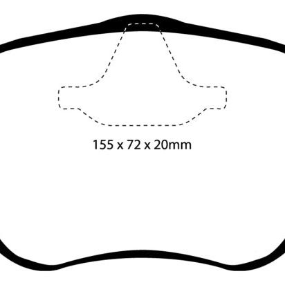 EBC 06-11 Saab 9-3 2.0 Turbo (Aero) Yellowstuff Front Brake Pads-Brake Pads - Performance-EBC-EBCDP41416R-SMINKpower Performance Parts