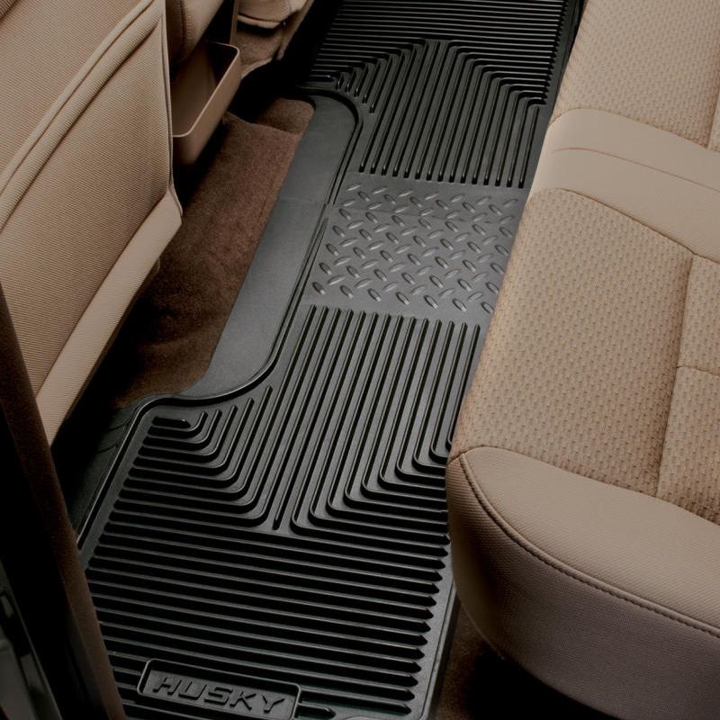 Husky Liners 80-12 Ford F-150/00-05 Ford Excursion Heavy Duty Black 2nd Row Floor Mats-Floor Mats - Rubber-Husky Liners-HSL52011-SMINKpower Performance Parts