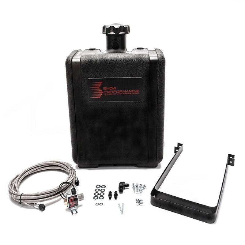 Snow Performance Water Tank Upgrade 7gal (w/Braided SS Line/Brackets/Solenoid/4AN Fittings) - SMINKpower Performance Parts SNOSNO-40016-BRD Snow Performance