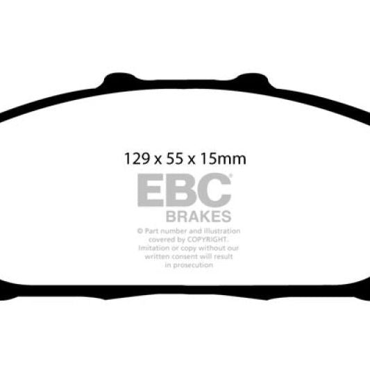 EBC 94-01 Acura Integra 1.8 Ultimax2 Front Brake Pads-Brake Pads - OE-EBC-EBCUD617-SMINKpower Performance Parts