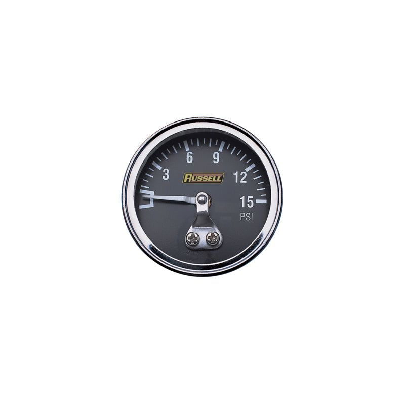 Russell Performance 15 psi fuel pressure gauge (Non liquid-filled) - SMINKpower Performance Parts RUS650350 Russell