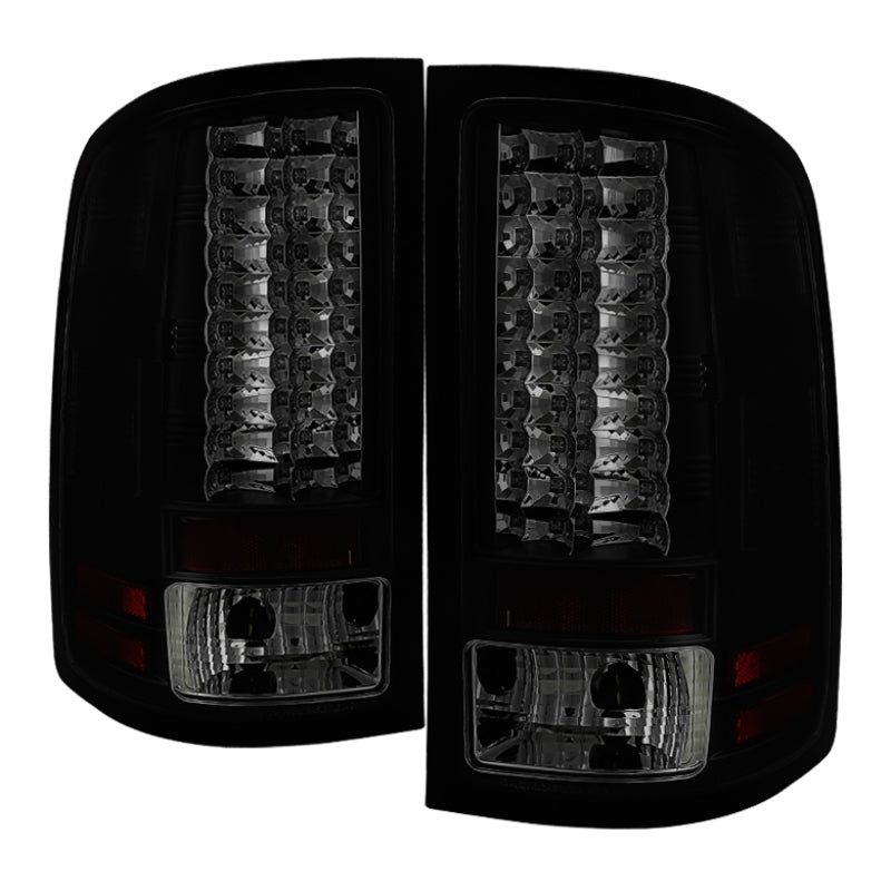 Spyder GMC Sierra 07-13 (Not 3500 Dually 4 Rear Wheels)LED Tail Lights Blk Smke ALT-YD-GS07-LED-BSM-Tail Lights-SPYDER-SPY5078186-SMINKpower Performance Parts