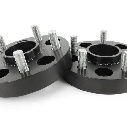 Perrin 17-18 Honda Civic Type R 64.1mm Hub 5x120 27mm Wheel Spacers (One Pair)-Wheel Spacers & Adapters-Perrin Performance-PERPHP-WHL-027BK-SMINKpower Performance Parts