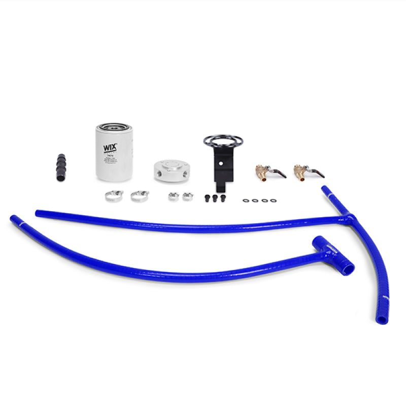 Mishimoto 03-07 Ford 6.0L Powerstroke Coolant Filtration Kit - Blue-Coolant Filters-Mishimoto-MISMMCFK-F2D-03BL-SMINKpower Performance Parts