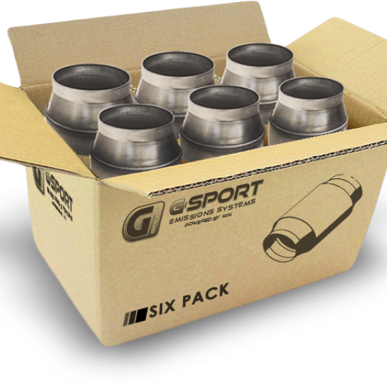 GESI G-Sport 6PK 300 CPSI EPA Compliant 3in Inlet/Outlet GEN1 Ultra High Output Cat Conv Assembly - gesi-g-sport-6pk-300-cpsi-epa-compliant-3in-inlet-outlet-gen1-ultra-high-output-cat-conv-assembly