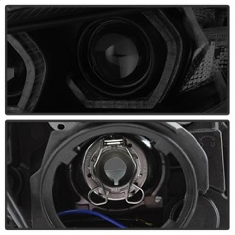 Spyder 12-14 BMW F30 3 Series 4DR Projector Headlights - LED DRL - Blk Smoke PRO-YD-BMWF3012-DRL-BSM - SMINKpower Performance Parts SPY5085047 SPYDER