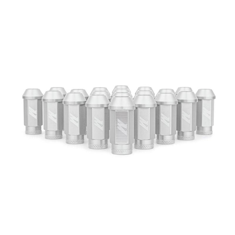 Mishimoto Aluminum Locking Lug Nuts M12x1.25 20pc Set Silver - SMINKpower Performance Parts MISMMLG-125-20LSL Mishimoto