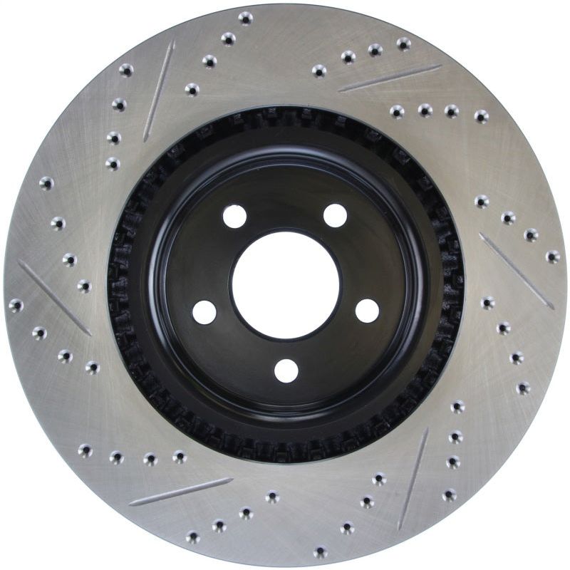 StopTech Slotted & Drilled Sport Brake Rotor-Brake Rotors - Slot & Drilled-Stoptech-STO127.61089L-SMINKpower Performance Parts
