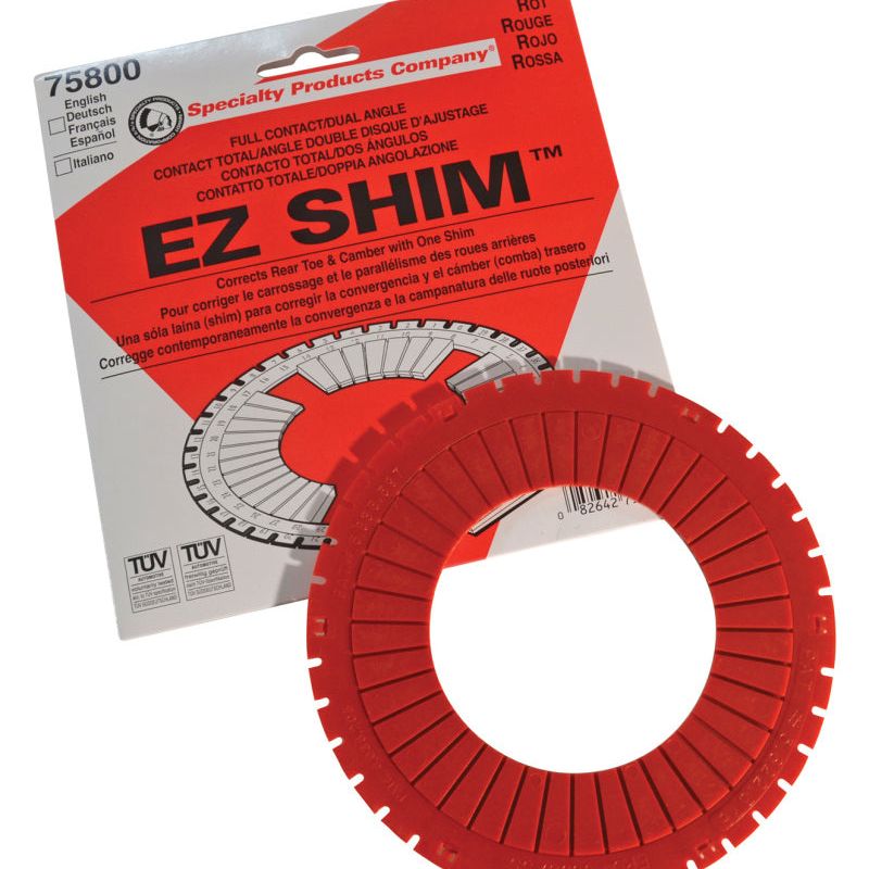 SPC Performance EZ Shim Dual Angle Camber/Toe Shim (Red)-Alignment Kits-SPC Performance-SPC75800-SMINKpower Performance Parts