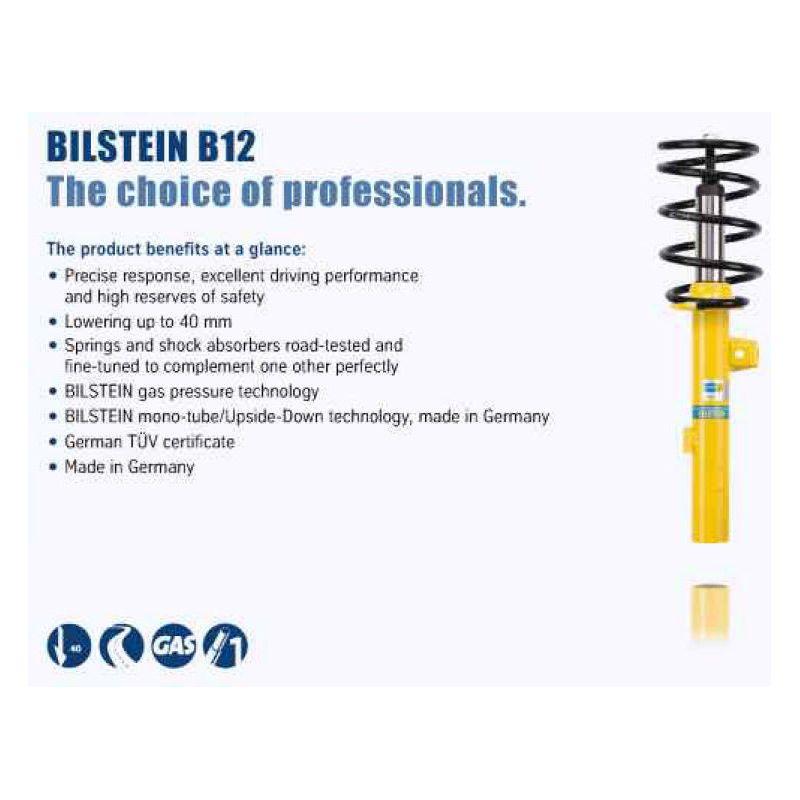 Bilstein B12 1975 Volkswagen Rabbit Base Front and Rear Suspension Kit-Shock & Spring Kits-Bilstein-BIL46-189868-SMINKpower Performance Parts