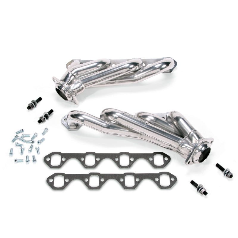 BBK 79-93 Mustang 5.0 Shorty Unequal Length Exhaust Headers - 1-5/8 Silver Ceramic-Headers & Manifolds-BBK-BBK15150-SMINKpower Performance Parts