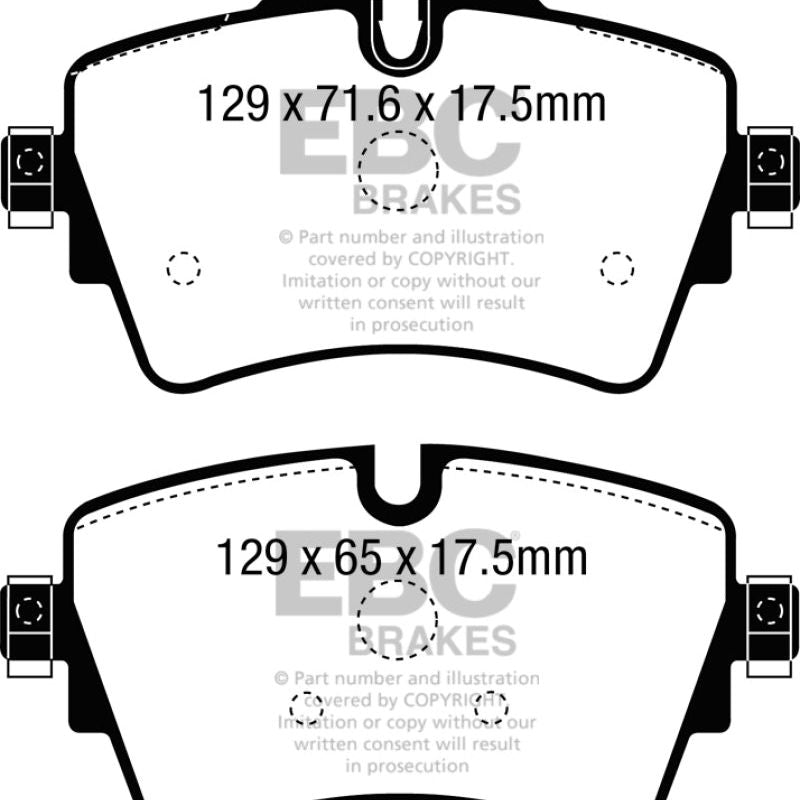 EBC 14+ Mini Hardtop 2.0 Turbo Cooper S Greenstuff Front Brake Pads-Brake Pads - Performance-EBC-EBCDP22227-SMINKpower Performance Parts