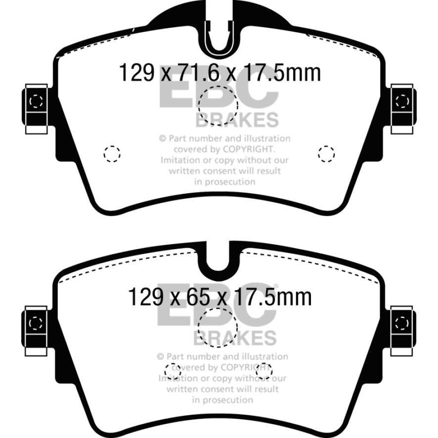 EBC 14+ Mini Hardtop 2.0 Turbo Cooper S Yellowstuff Front Brake Pads-Brake Pads - Performance-EBC-EBCDP42227R-SMINKpower Performance Parts