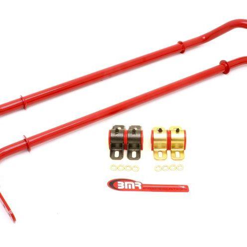 BMR 10-11 5th Gen Camaro Front & Rear Sway Bar Kit w/ Bushings - Red-Sway Bars-BMR Suspension-BMRSB030R-SMINKpower Performance Parts