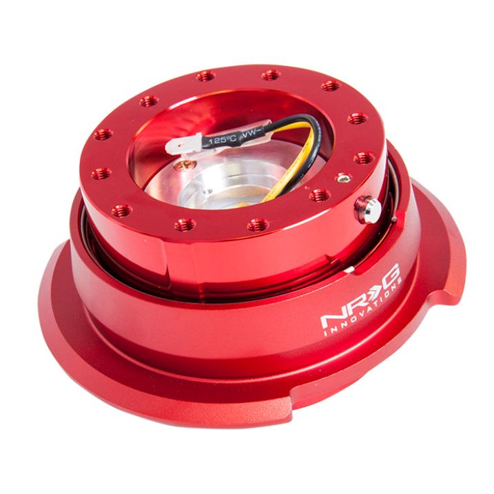 NRG Quick Release Kit Gen 2.8 - Red / Red Ring-Quick Release Adapters-NRG-NRGSRK-280RD-SMINKpower Performance Parts