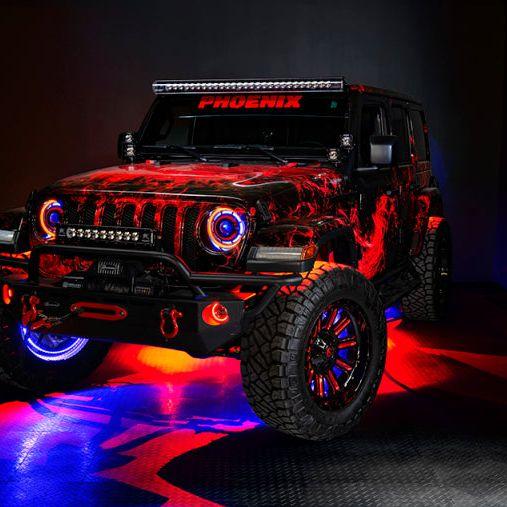 Oracle Jeep Wrangler JK/JL/JT High Performance W LED Fog Lights - ColorSHIFT w/o Controller - SMINKpower Performance Parts ORL5846-334 ORACLE Lighting