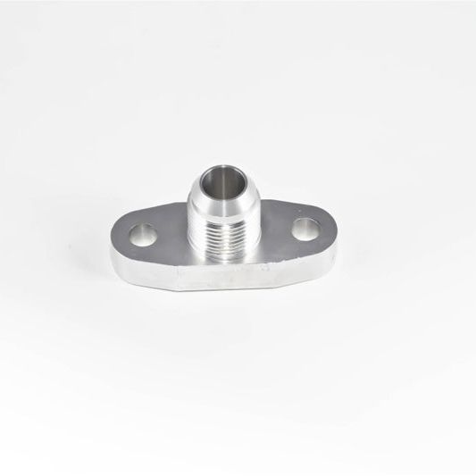 Torque Solution Billet Oil Drain Flange w/ Integrated -10 Flare: Universal T3/T4 & PTE Turbos-Flanges-Torque Solution-TQSTS-UNI-009-SMINKpower Performance Parts
