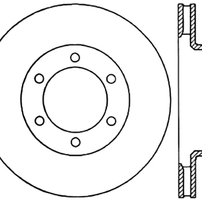 Stoptech 03-09 Toyota 4Runner / 05-14 Toyota FJ Cruiser Front Performance Cryo Brake Rotor-Brake Rotors - Drilled-Stoptech-STO120.44129CRY-SMINKpower Performance Parts