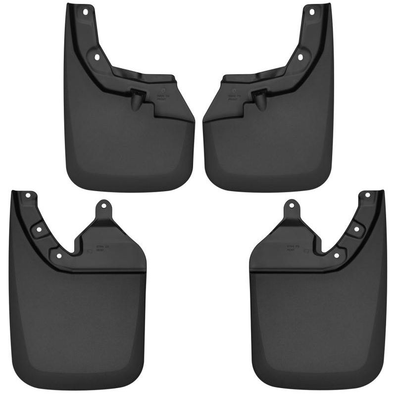 Husky Liners 16-22 Toyota Tacoma w/ OE Fender Flares Front and Rear Mud Guards - Black-Mud Flaps-Husky Liners-HSL56946-SMINKpower Performance Parts