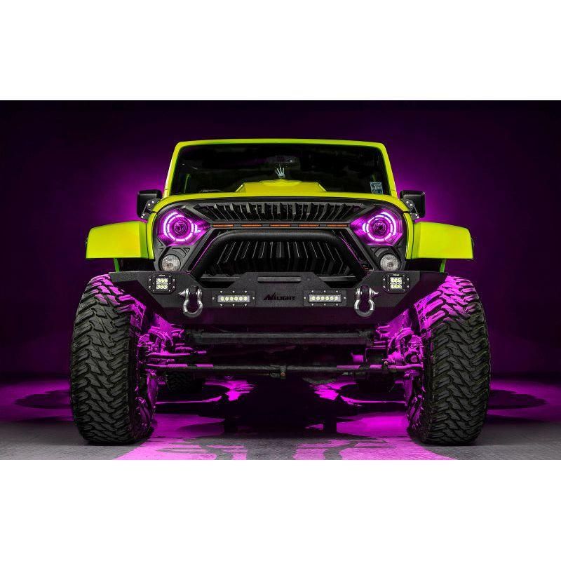 ORACLE Lighting 07-18 Jeep Wrangler JK Oculus 7in. ColorSHIFT Bi-LED Projector Headlights - SMINKpower Performance Parts ORL5876-504 ORACLE Lighting