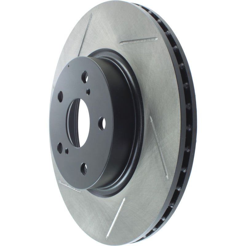 StopTech Power Slot 86-92 Supra ALL Front Right SportStop Slotted Rotor-Brake Rotors - Slotted-Stoptech-STO126.44040SR-SMINKpower Performance Parts