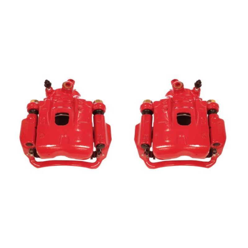 Power Stop 95-04 Toyota Tacoma Front Red Calipers w/Brackets - Pair - SMINKpower Performance Parts PSBS2012 PowerStop