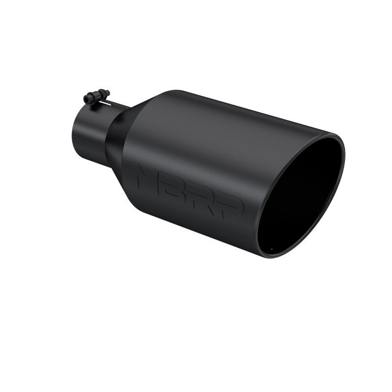 MBRP Universal Tip 8in O.D. Rolled End 4in inlet 18in length Black-Tips-MBRP-MBRPT5128BLK-SMINKpower Performance Parts