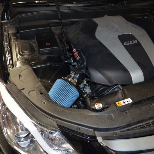 Injen 2014 Hyundai Genesis Sedan 3.8L V6 Black Short Ram Intake with MR Technology - SMINKpower Performance Parts INJSP1393BLK Injen