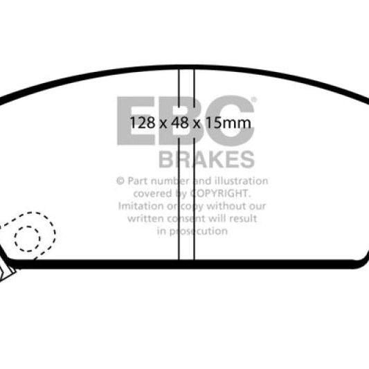 EBC 93-95 Honda Civic Coupe 1.5 DX Redstuff Front Brake Pads-Brake Pads - Performance-EBC-EBCDP3911C-SMINKpower Performance Parts