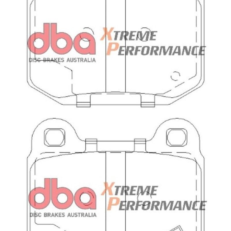 DBA 03-06 EVO / 04-09 STi / 03-07 350Z Track Edition/G35 w/ Brembo XP650 Rear Brake Pads-Brake Pads - Performance-DBA-DBADB1521XP-SMINKpower Performance Parts