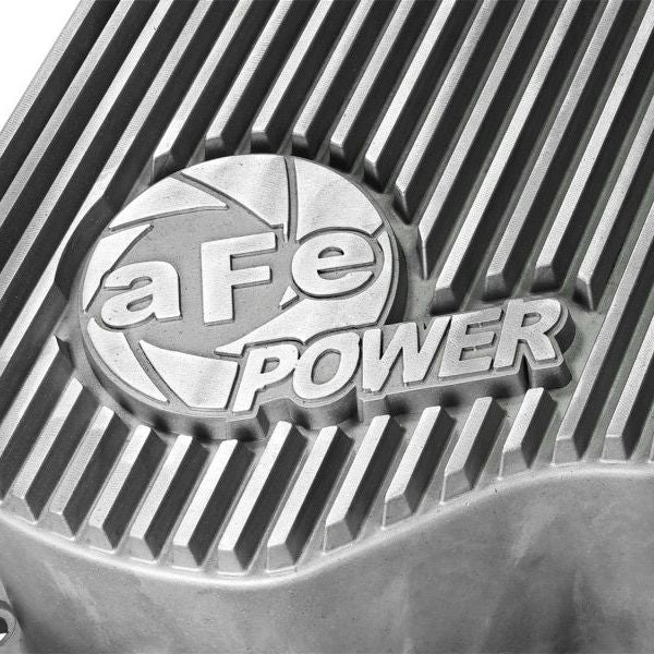 afe Rear Differential Cover (Raw; Street Series); Dodge Diesel Trucks 94-02 L6-5.9L (td) - SMINKpower Performance Parts AFE46-70030 aFe