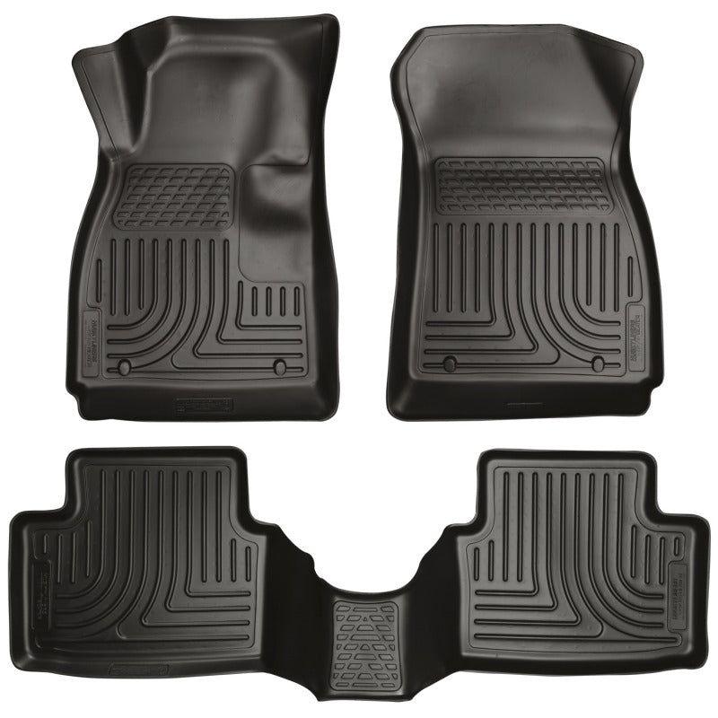 Husky Liners 14 Chevrolet Impala Weatherbeater Black Front & 2nd Seat Floor Liners-Floor Mats - Rubber-Husky Liners-HSL99101-SMINKpower Performance Parts