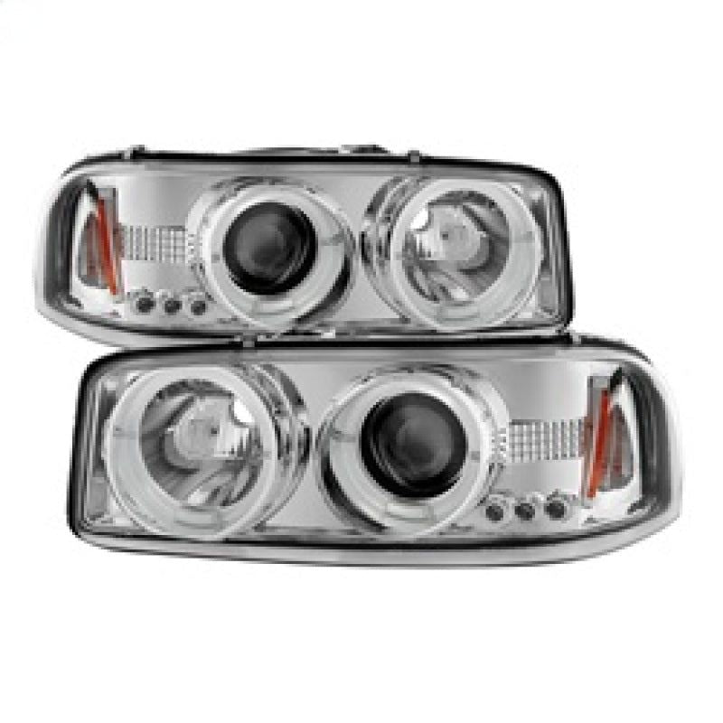 Spyder GMC Sierra 1500/2500/3500 99-06 Projector Headlights LED Halo LED Chrome PRO-YD-CDE00-HL-C-Headlights-SPYDER-SPY5009364-SMINKpower Performance Parts