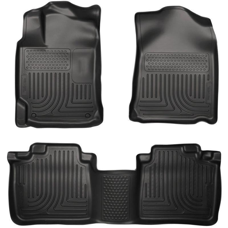 Husky Liners 2012 Toyota Camry WeatherBeater Combo Black Floor Liners-Floor Mats - Rubber-Husky Liners-HSL98901-SMINKpower Performance Parts