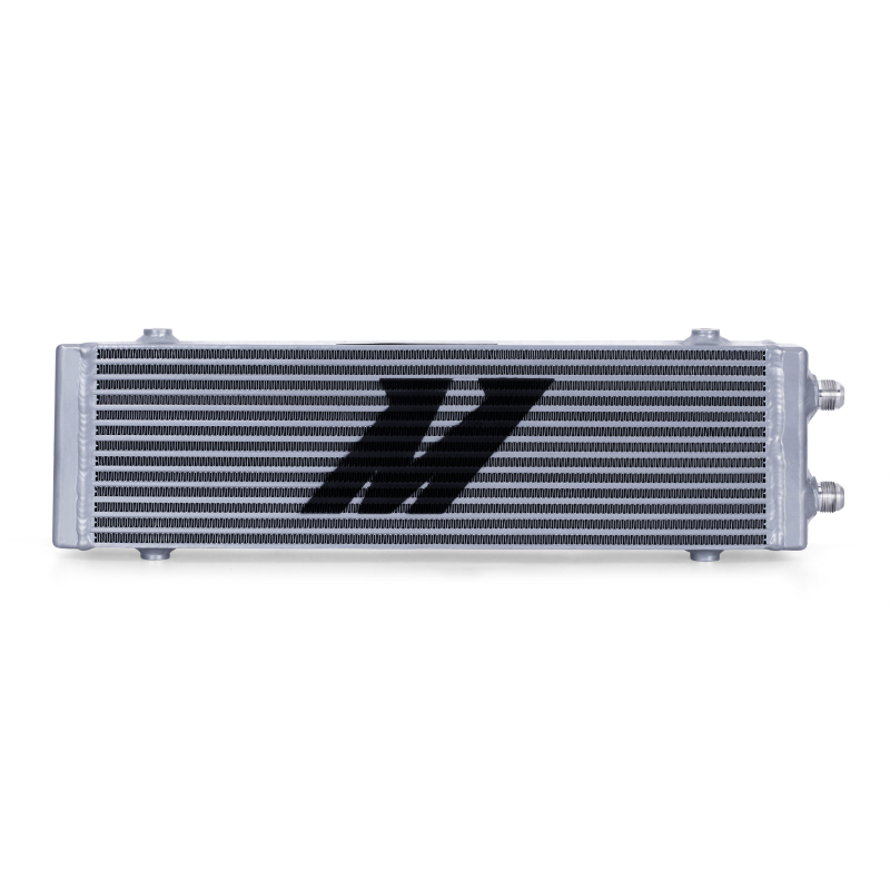 Mishimoto Universal Large Bar and Plate Dual Pass Silver Oil Cooler-Oil Coolers-Mishimoto-MISMMOC-DP-LSL-SMINKpower Performance Parts