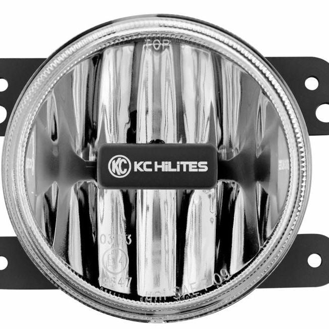 KC HiLiTES 10-18 Jeep JK 4in. Gravity G4 LED Light 10w SAE/ECE Clear Fog Beam (Single) - SMINKpower Performance Parts KCL1497 KC HiLiTES